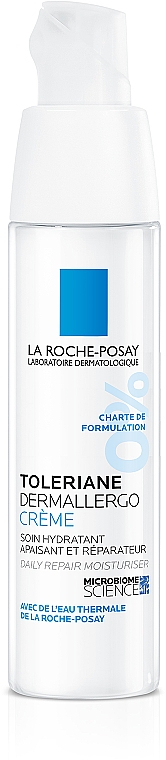 Успокаивающий и увлажняющий крем для гиперчувствительной и склонной к аллергии сухой и очень сухой кожи - La Roche Posay Toleriane Dermallergo Cream — фото N1