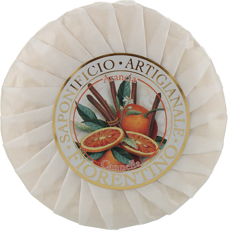 Натуральне мило "Апельсин і кориця" - Saponificio Artigianale Fiorentino Orange & Cinnamon Soap — фото N2