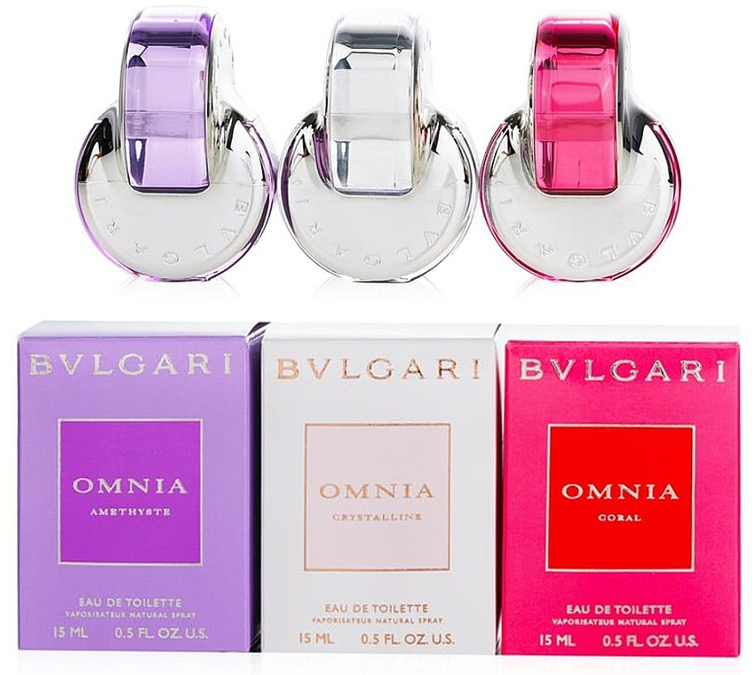 Bvlgari Mini Set Omnia Collection - Набір (edt/3x15ml) — фото N1