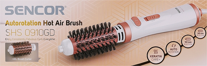 Фен-щетка для волос - Sencor Autorotation Hot Air Brush SHS0910GD — фото N2