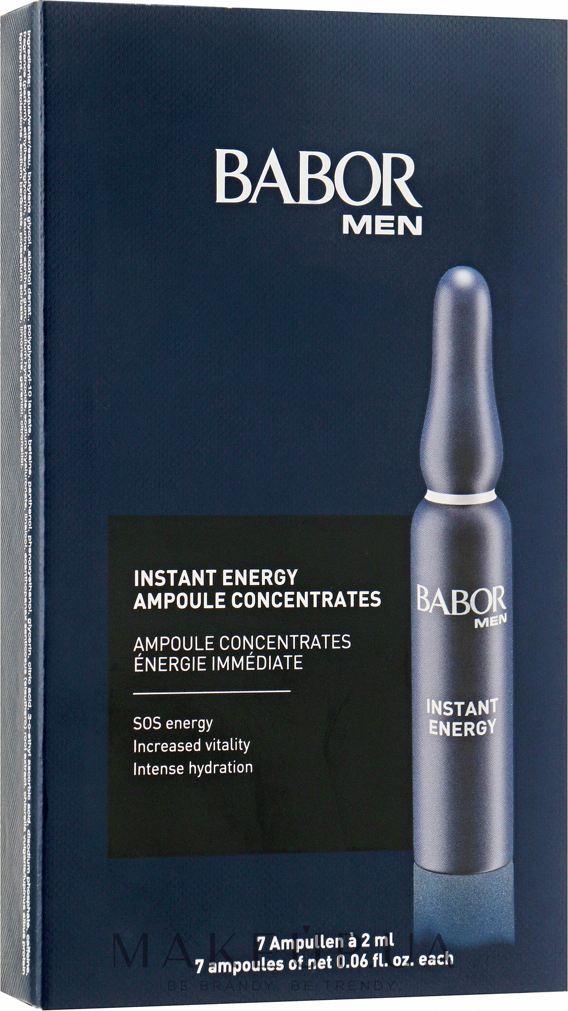 Ампулы "Активатор Энергии" - Babor Men Instant Energy Ampoule Concentrates — фото 7x2ml