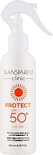 Духи, Парфюмерия, косметика Солнцезащитный спрей для тела - Transparent Clinic Protect SPF50+