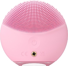 Двусторонний массажер для очищения лица - Foreo Luna 4 Mini Dual-Sided Facial Cleansing Massager Pearl Pink — фото N2