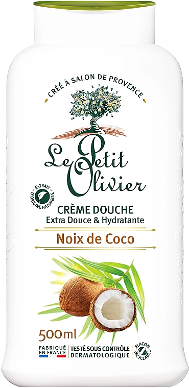 Крем для душу "Кокос" - Le Petit Olivier Coconut — фото N1