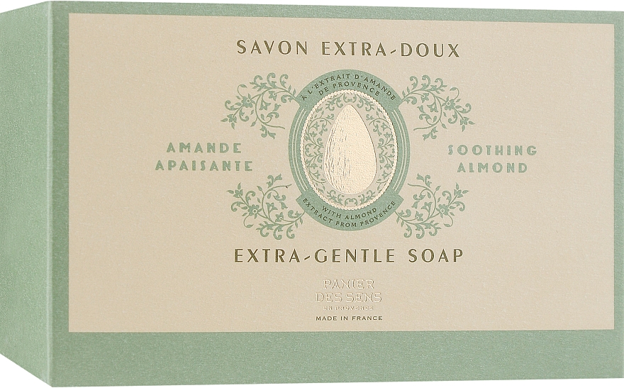 Екстра-ніжне мило "Мигдаль" - Panier Des Sens Soothing Almond Extra-Gentle Soap — фото N3