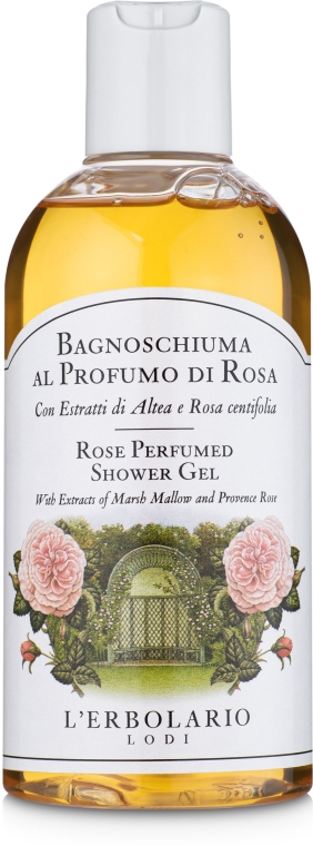 Пена для ванны-гель для душа "Роза" - L'Erbolario Bagnoschiuma al Profumo di Rosa﻿