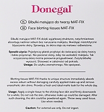 Матирующие салфетки для лица - Donegal Face Blotting Tissues Mat-Fix — фото N2
