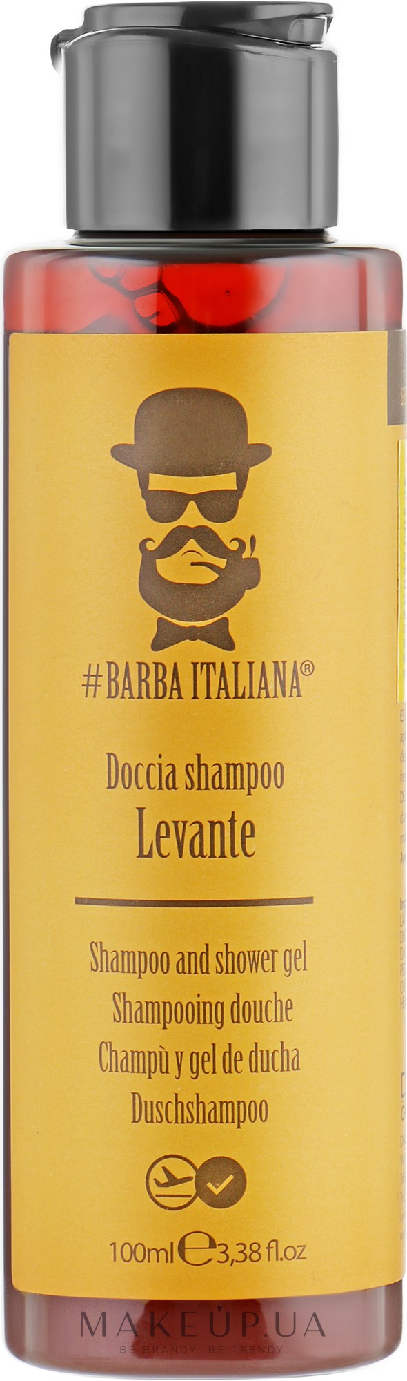 Шампунь-гель для душу 2 в 1 - Barba Italiana Levante Shampoo & Shower Gel — фото 100ml