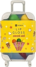 Набір - HiSkin Lip Gloss Sweet Set (lip/gloss/3x6ml + case/1pc) — фото N1