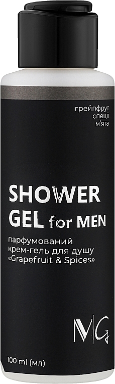 Парфюмированный мужской крем-гель для душа - MG Spa Grapefruit & Spices Shower Gel For Men — фото N1