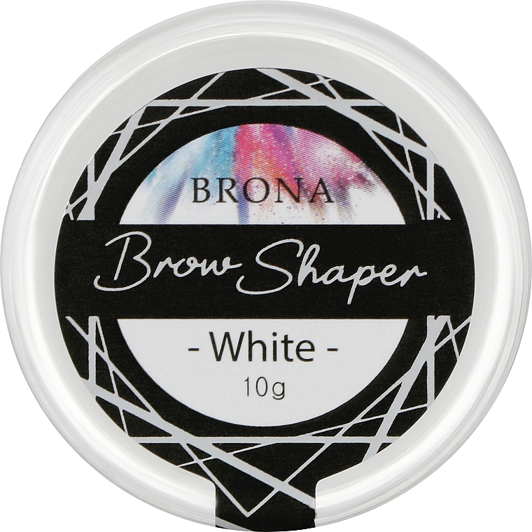 Контурная паста для бровей, белая - Brona Brow Shaper White
