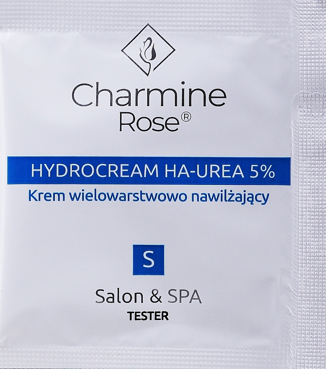 Увлажняющий многослойный гидрокрем для лица - Charmine Rose Hydrocream Ha-Urea 5% (пробник) — фото N1