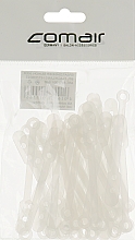 Парфумерія, косметика Гумки силіконові плоскі, довгі, 50шт, 83мм - Comair