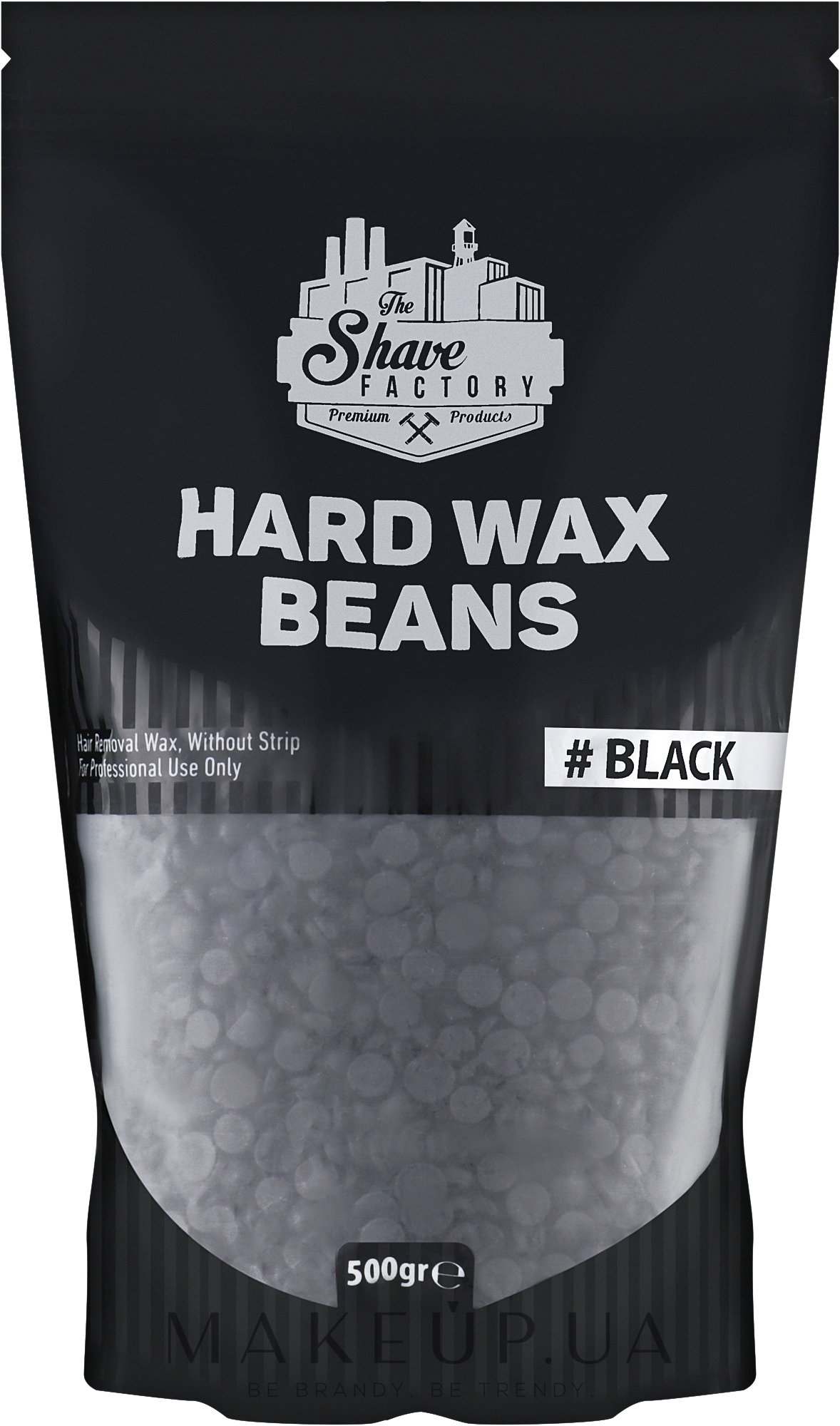 Воск для депиляции, черный - The Shave Factory Hard Wax Beans Black — фото 500g