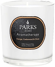 Ароматична свічка - Parks London Aromatherapy Orange, Cedarwood & Clove Candle — фото N2