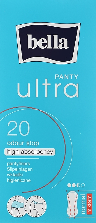 Щоденні прокладки Panty Ultra Normal Mixform, 20 шт. - Bella * — фото N1
