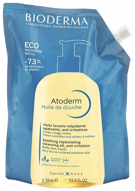 Масло для душа - Bioderma Atoderm Eco-Recharge Shower Oil — фото N1