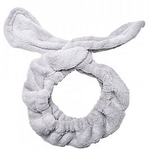 Косметическая повязка для волос "Ушки", серая - Dr. Mola Rabbit Ears Hair Band — фото N1