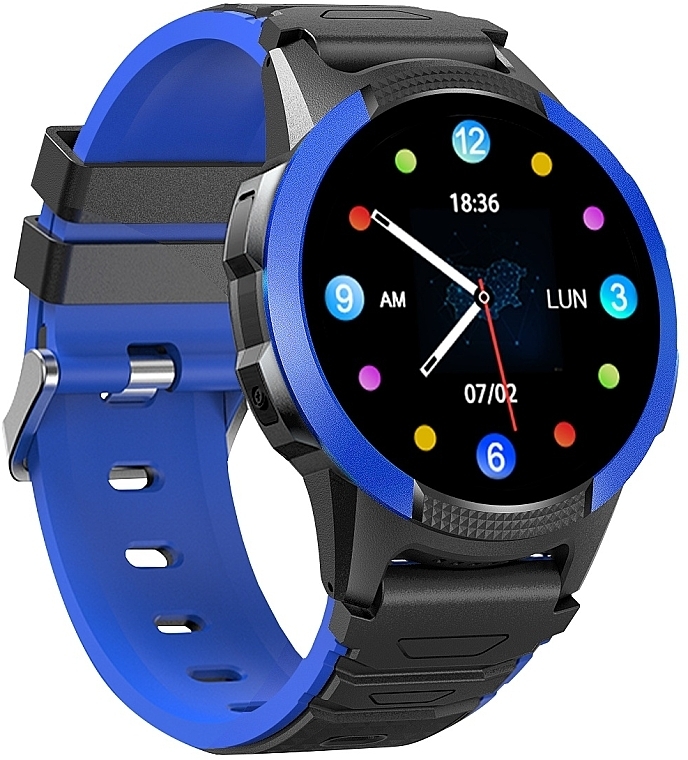 Смарт-часы для детей, синие - Garett Smartwatch Kids Focus 4G RT — фото N3