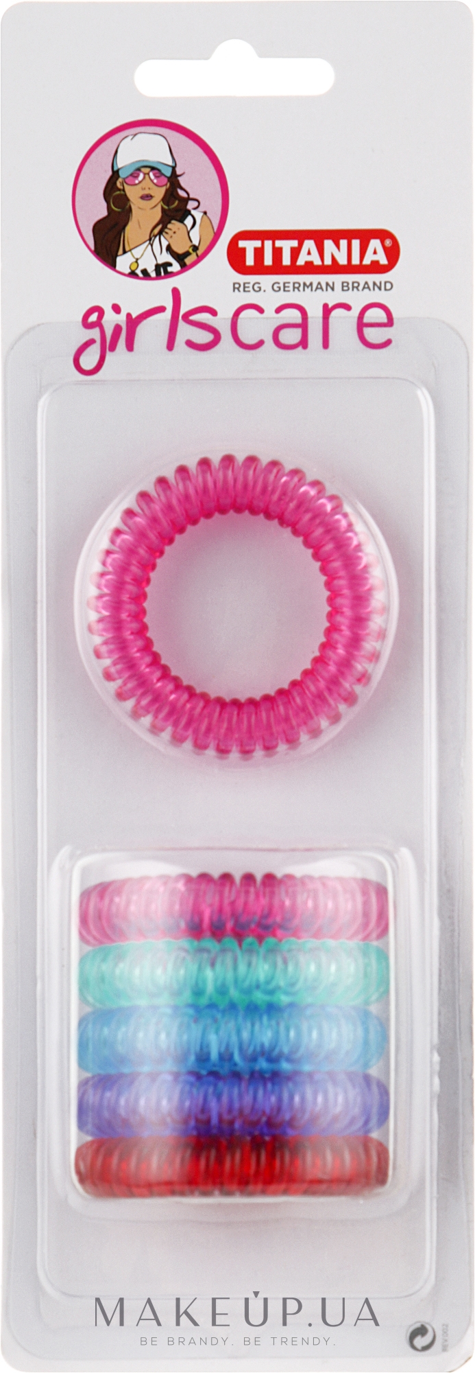 Резинки для волос "Anti Ziep", 6 шт, диаметр 4 см - Titania — фото 6шт