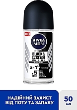 Антиперспірант "Чорне та Біле невидимий: класичний", кульковий - NIVEA MEN Black & White Invisible Original Anti-Transpirant — фото N2
