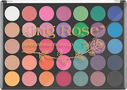 Палетка теней для век, 35 цветов - King Rose Eyeshadow Palette 35E — фото N2