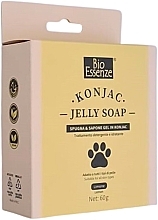 Парфумерія, косметика Набір - Bio Essenze Jelly Soap Limone (sponge/1pcs + soap/60g)