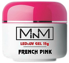 Моделювальний LED гель, рожевий - M-in-M LED Gel French Pink — фото N1