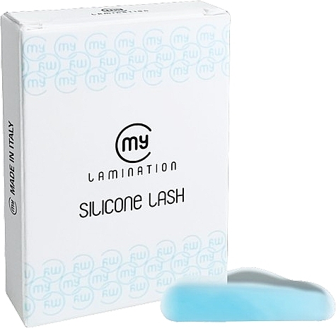 Набор бигуди силиконовые, 1 размер (XM), 5 пар, голубые, лифтинг-эффект - My Lamination Silicone Lash — фото N1