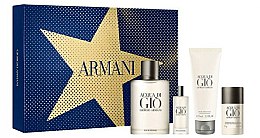 Парфумерія, косметика Giorgio Armani Acqua Di Gio Pour Homme - Набір (edt/100ml + edt/15ml + after/sh/balm/75ml + deostick/75g)