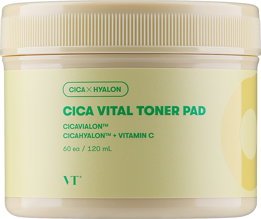 Освітлювальний тонік-пади для обличчя - VT Cosmetics Cica Vital Toner Pad — фото N1