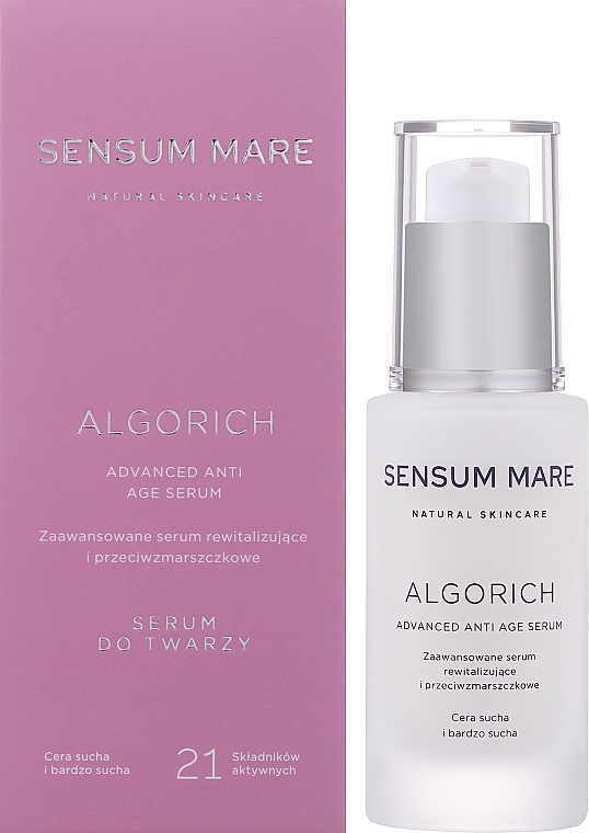 Відновлювальна сироватка для обличчя - Sensum Mare Algorich Advanced Anti Age Serum — фото N2