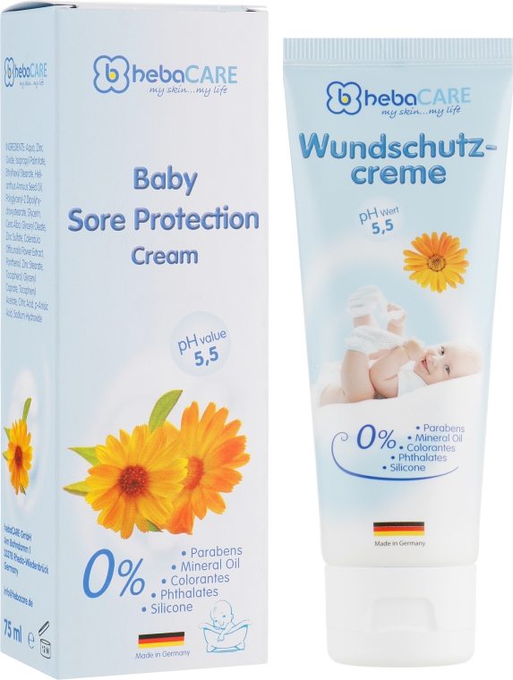 Детский защитный крем под подгузник - HebaCARE Sore Protection Cream