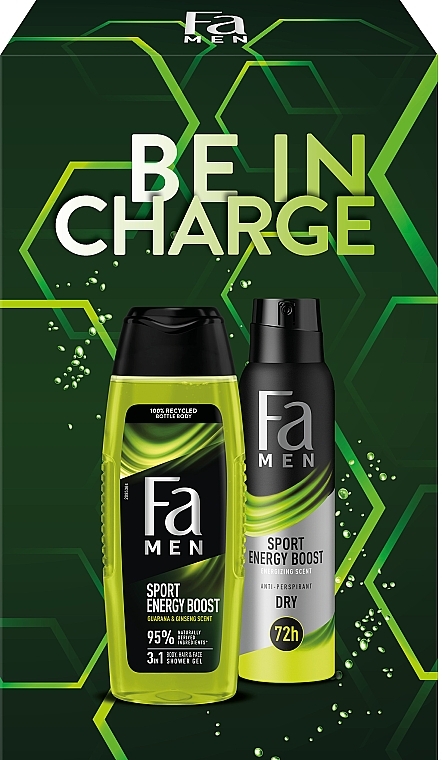 Набір "Energy Boost. Be In Charge" - Fa Men (sh/gel/250ml + deo/150ml) — фото N4