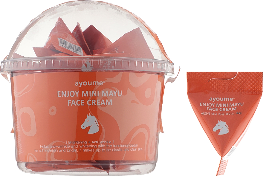 Відновлювальний крем для обличчя з кінським жиром - Ayoume Enjoy Mini Mayu Face Cream
