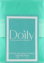 Куртка с поясом для прессотерапии, из спанбонда, L/XL, мятная - Doily — фото N1