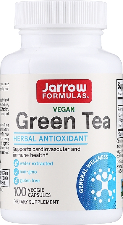 Пищевые добавки "Зелёный чай" - Jarrow Formulas Green Tea 500mg — фото N1