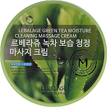 Парфумерія, косметика Масажний крем для обличчя - Lebelage Green Tea Moisture Cleaning Massage Cream