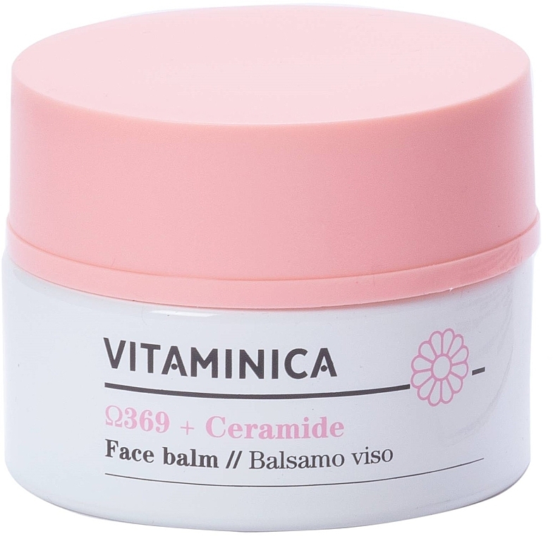 ПОДАРУНОК! Крем-бальзам для сухої та чутливої шкіри - Bioearth Vitaminica Omega 369 + Ceramide Face Balm (пробнік) — фото N1