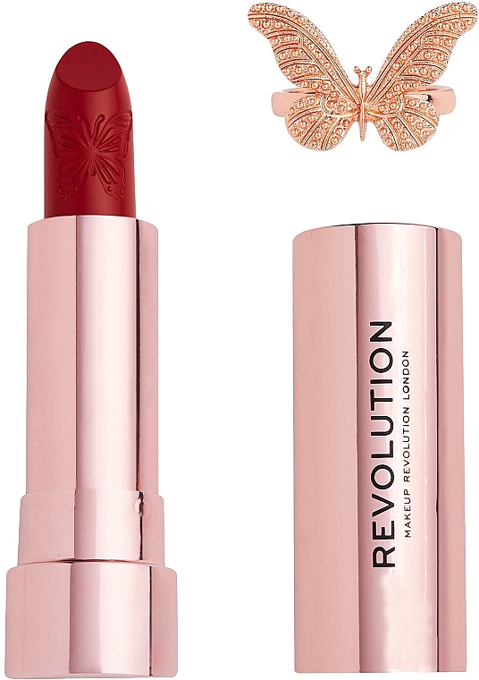 Помада для губ - Makeup Revolution Precious Glamour Butterfly Velvet Lipstick — фото N2