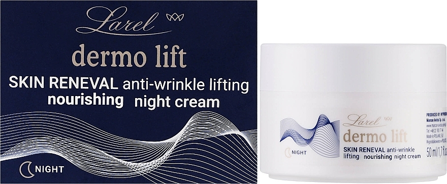 Ночной увлажняющий крем для лица - Larel Dermo Lift Skin Reneval Night Cream — фото N2