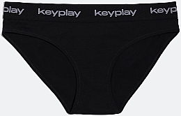 Комплект білизни для жінок "Base Black", топ + трусики-бікіні, чорний - Keyplay — фото N3