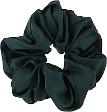Духи, Парфюмерия, косметика Шелковая резинка для волос, темно-зеленая - Lotus Flower 