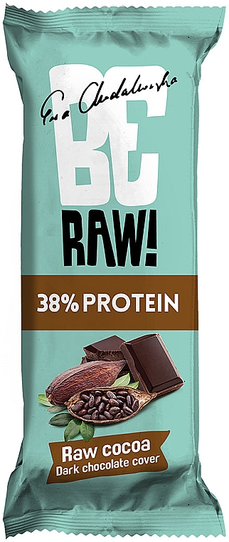 Протеиновый батончик "Какао" - BeRAW Bar Protein 38% Raw Cocoa — фото N1