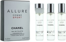 Парфумерія, косметика Chanel Allure homme Sport - Дорожні запасні блоки для туалетної води