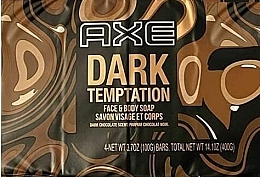 Мило для обличчя й тіла - Axe Dark Temptation Face & Body Soap — фото N1