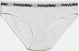 Комплект белья для женщин "Base White", топ + трусики-бикини, белый - Keyplay — фото N3