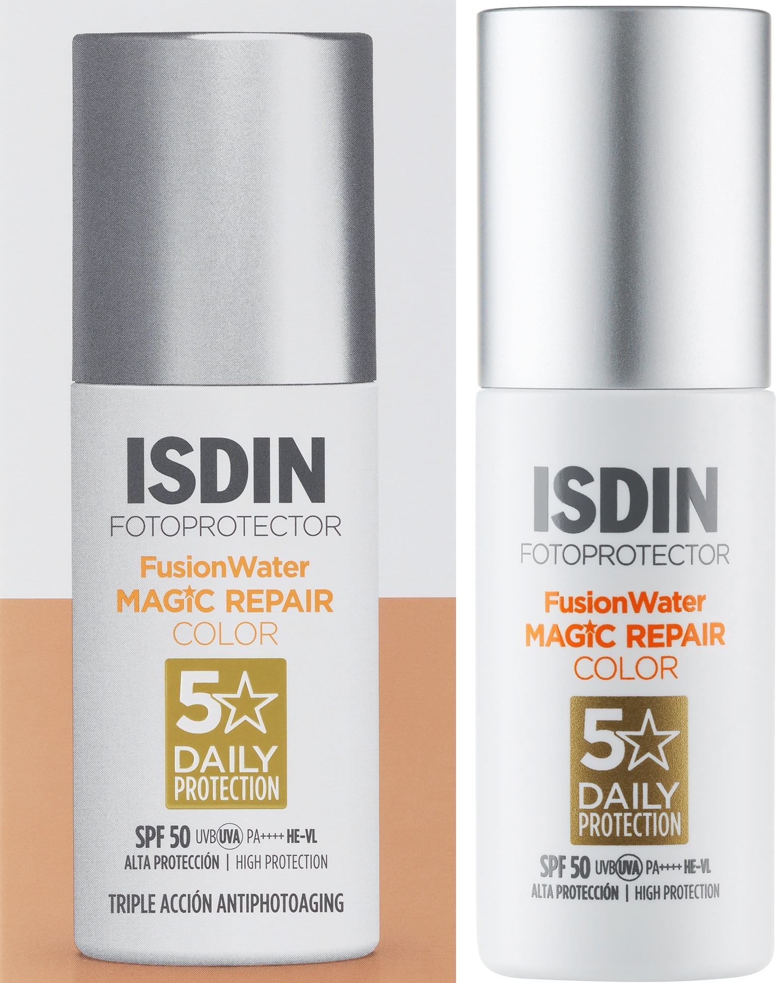 Сонцезахисний крем для обличчя - Isdin Foto Ultra Age Repair Color SPF50 — фото 50ml