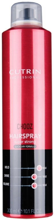 Лак ультра сильної моментальної фіксації - Cutrin Chooz HairSpray Quick-Dry Formula