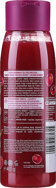 Гель для душа "Дикая вишня и зеленый чай" - Perfecta Bubble Tea Wild Cherry + Green Tea Concentrated Shower Gel — фото N2